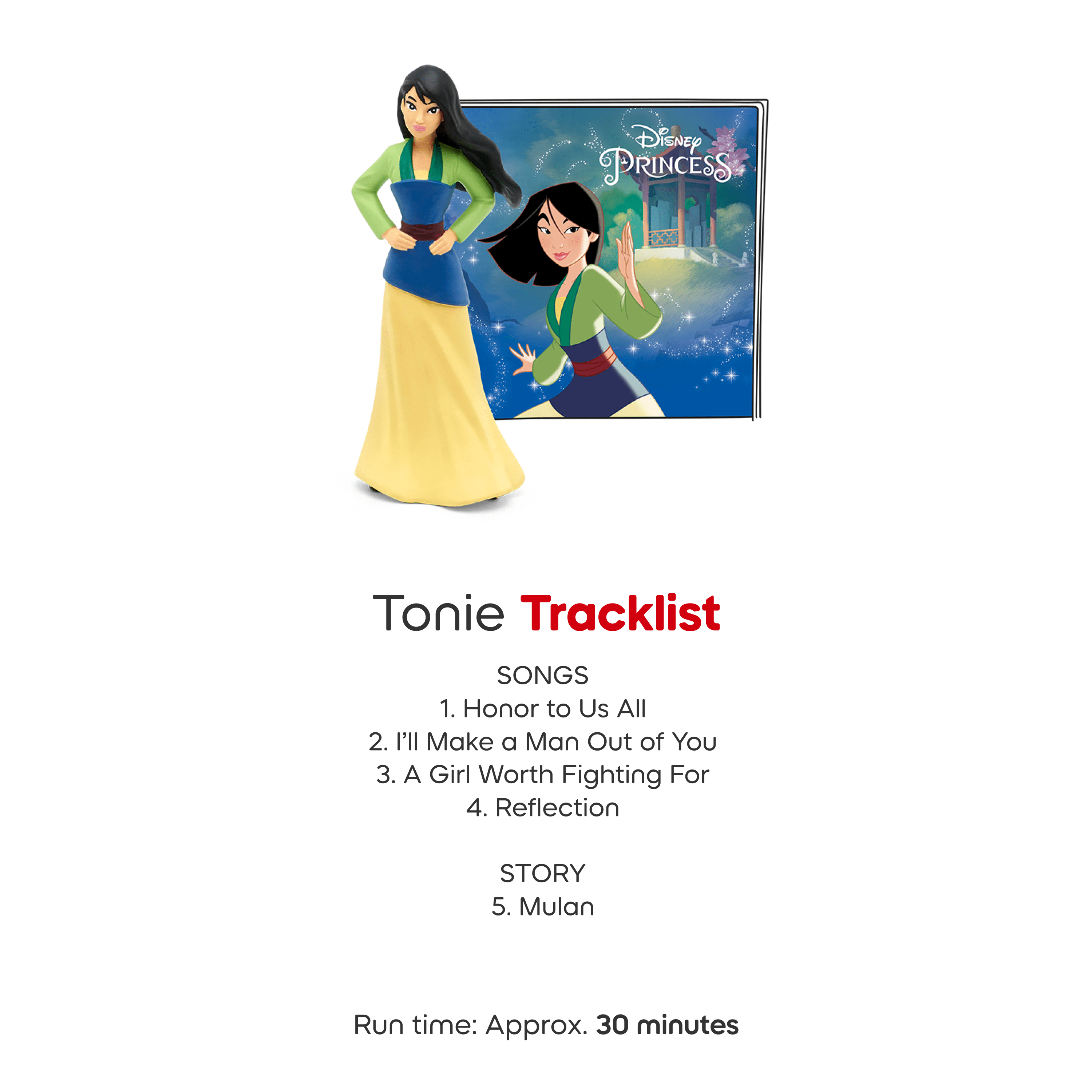 tonies Disney Mulan Figurine de jeu audio (En Anglais)