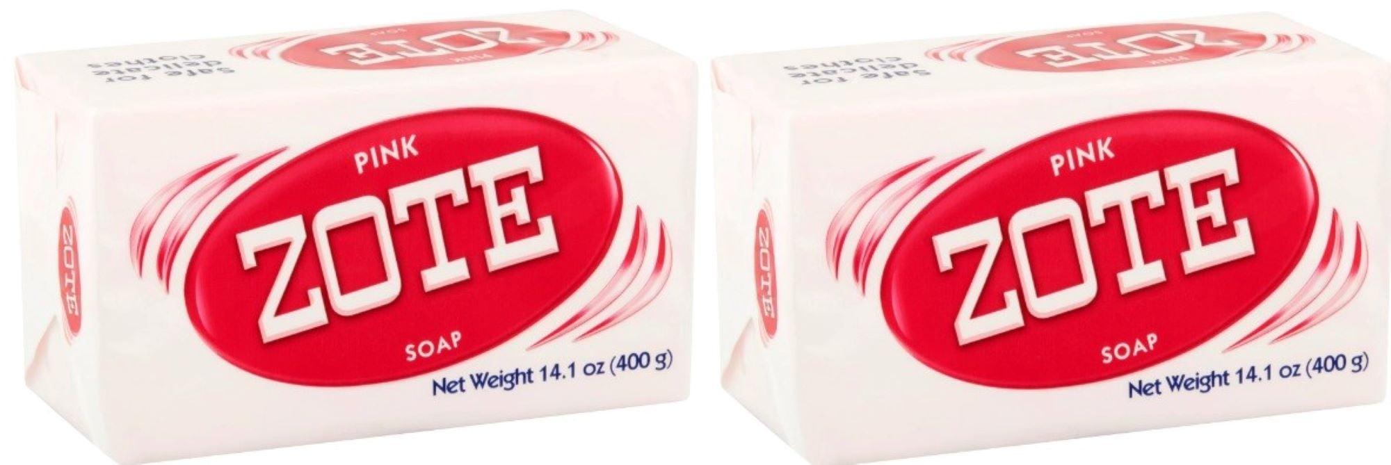 ZOTE Laundry Bar Soap Pink, Two 14.1 Ounce Bars