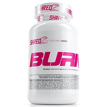 SHREDZ Fat Burner Supplement Pill for Women, Lose Weight, Increase Energy, Best Way to Shed Pounds and Boost Metabolism, 60 Capsules (1 Month
