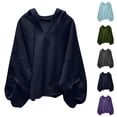 thumbnail image 1 of EQWLJWE Chandails en Molleton à Capuche pour Femmes, Chandails en Molleton Surdimensionnés, Chandails en Molleton Graphiques pour Femmes Grande Taille, Mode Décontractée Manches Longues Chandails en Molleton pour Femmes avec Capuche Hauts Unis, 1 of 3