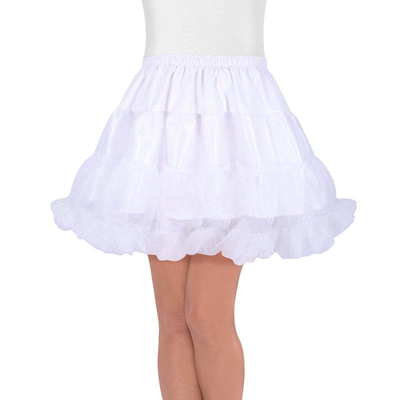White panty up fly-away petticoat
