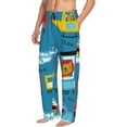 thumbnail image 6 of Sikiie Transportations With Cute Animals Mens Pajama Pants Sleep & Lounge Pants, PJ Bottoms With elastic waistb and Pockets XX-Large, 6 of 6