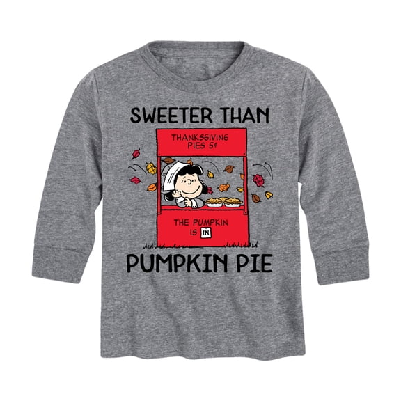 Peanuts - Sweeter Than Pumpkin Pie - Toddler And Youth Long Sleeve Graphic T-Shirt