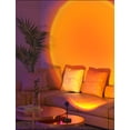 thumbnail image 2 of Lámpara de pie de proyección con diseño de puesta de sol roja, luz de ambiente, luz nocturna, proyector con rotación de 180° para decoración de estudio en casa, bodas y fiestas de cumpleaños., 2 of 5
