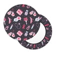 thumbnail image 2 of KLL Breast Cancer Awareness1 Round Bar Chair Cushion Cover 13 inch ,Bar Stool Protector with Elastic, Soft Washable, 2 of 6