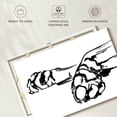 thumbnail image 6 of Elephant Stock Linear Paws Ii Wall Art - Horizontal Canvas Wall Art - Living Room Wall Decor - Animal Canvas - White And Black Decor By Jennifer Paxton Parker - 51" x 34", 6 of 8