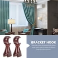 thumbnail image 5 of YOSADIER Renaclipy Brown Wood Curtain Rod Holders, Easy to Install, Stable Support for Drapery Rods and Window Curtains, 5 of 6