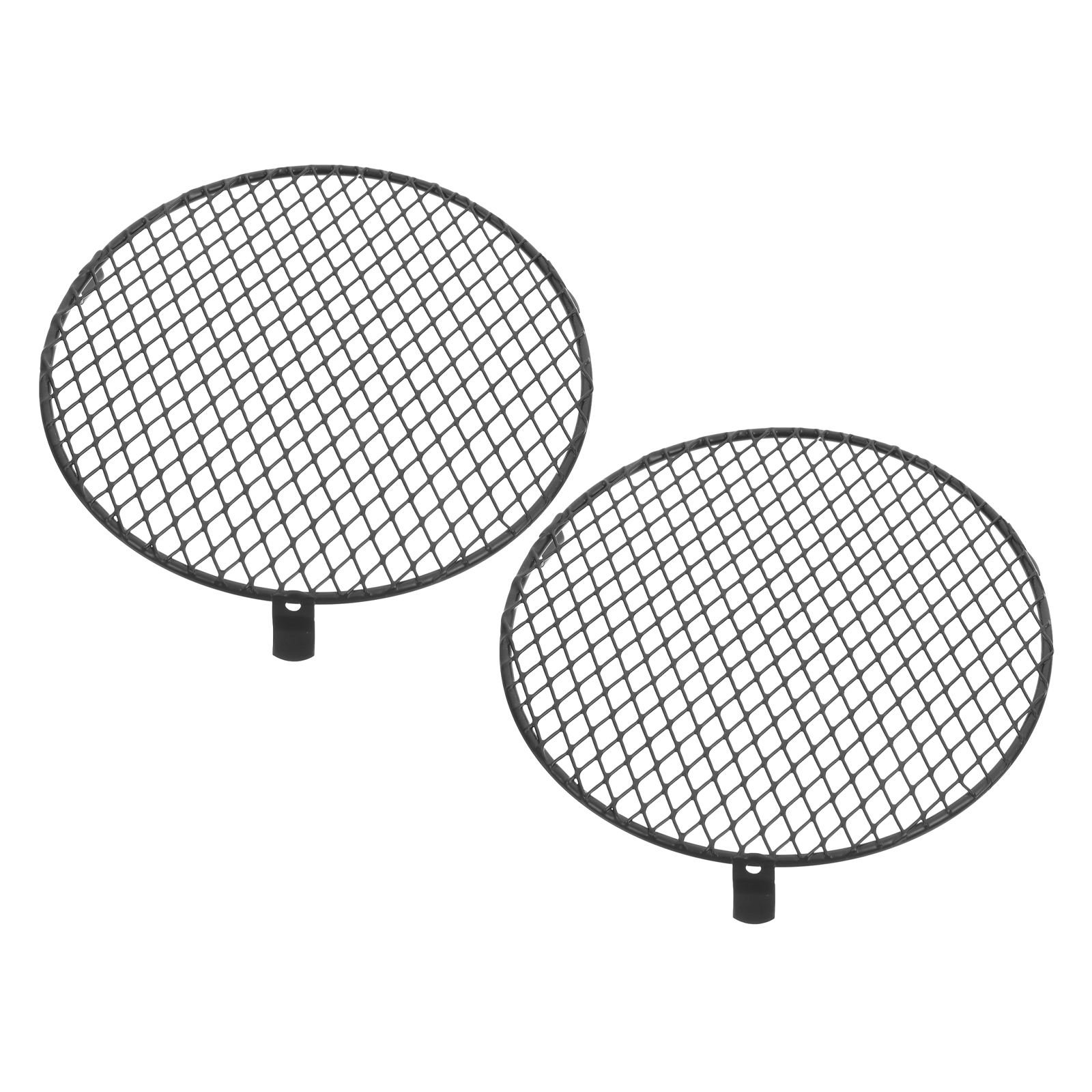 RENACLIPY 2Pcs Black Reptile Heat Lamp Cage with Anti Scald Net Efficient Heat Focus and Easy Maintenance