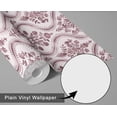 thumbnail image 6 of S4Sassy Royal Floral Wallpaper- Asian Style Walls Covering, 25 x 120 Self-Adhesive Vinyl Wall Paper, Decorative Wallwrap, Easy DIY Wall Covering For Bedroom, Living Room, Living Spaces- Pink, 6 of 9