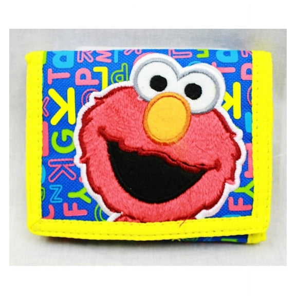 Trifold Wallet - Sesame Street - Elmo ABC Reading New Gift Toys Licensed ss16389
