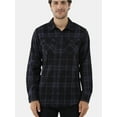 thumbnail image 5 of Burnside Men's Modern Fit Plaid Flannel Shirt with Long Sleeves, Sizes S-2XL, 5 of 5