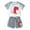 Gray, variant on Odeerbi 1-12 Years Kids Boys Girls Summer Outfits Dinosaur Print Cotton Short Sleeve T-Shirt Shorts Two-piece Set Casual Loungewear Kids Boys Girls Clothes