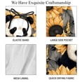 thumbnail image 4 of luoweisi Men's Beach Shorts Quick Dry Swim Trunks with Mesh Lining Panda Sunflower L, 4 of 5