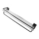 thumbnail image 2 of Bathroom Towel Rack Holder Acrylic Wall Mounted Hanging Storage Shelf with Aluminum Towel Bar for Home Hotel Black, 2 of 5