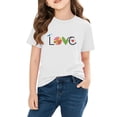 thumbnail image 5 of Agkizg Girls Graphic Tees,Kids Valentine's Day T-Shirt,Valentine's Day Top for Girls Modern Print Short Sleeve Blouse Fashion Holiday for Preteens Teens, 5 of 5