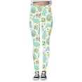 thumbnail image 4 of Shadoumai Easter Leggings for Women Funny Cute Easter Eggs Bunny Graphic Print Workout Yoga Pants Ladies Holiday Party Tights, 4 of 4