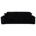 thumbnail image 6 of Jacana Corduroy Upholstered Dual Power Chaise Sofa Black, 6 of 15