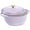 Lavender Mist, variant on WYDK 6 Quart Enamel Cast-Iron Round Dutch Oven, Family Style Heavy-Duty Pre-Seasoned Cookware for Home, Kitchen, Dining Room, Oven Safe w/Lid, Dual Handles - Lavender Mist