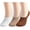 Iovry Khaki Caramel 3 Pack, variant on No Show Socks Women Non Slip Low Cut Socks Cotton Short Socks for Women Invisible Liner 3/6 Pairs