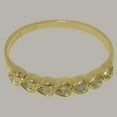 thumbnail image 6 of LBG British Made 18k Yellow Gold Natural Opal Womens Promise Ring - 33 size options - Size 10.5, 6 of 9