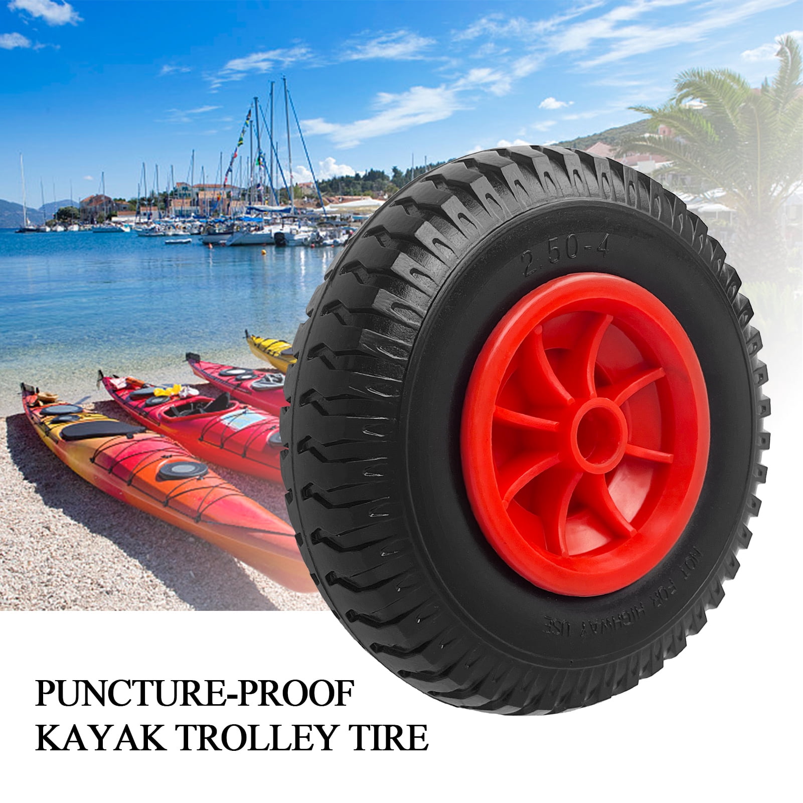 Wheel,1pc 8'' / Tire Wheel Canoe / 10'' Inflatable Canoe Cart Tire Wheel Canoe Cart 8'' / 10'' 1pc 10'' Tire Huiop Cart Wheel Yaliya Bosnyyds 1pc 10''