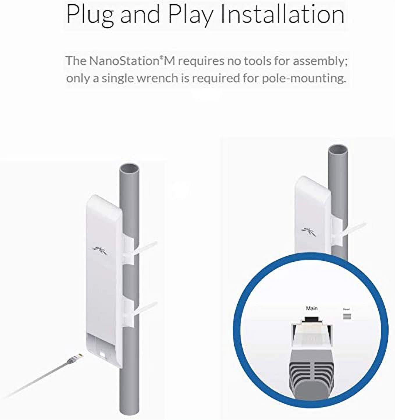 New Ubiquiti NSM5 Bundle of 4 NanoStation M5 5GHz Outdoor airMAX CPE 150+Mbps 15+km