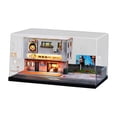 thumbnail image 2 of Vitrina de coche modelo 1/64, cubierta a prueba de polvo, diorama DIY realista con ruedas fundidas a presión LED, vitrina para decoración de vehículos, 2 of 8