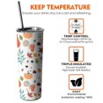 thumbnail image 6 of 20oz Fall Pumpkin Pattern Skinny Tumblers Stainless Steel Tumbler with Lid and Straw,Vacuum Insulated Double Wall Travel Tumbler Cups with Cleaning Brush for Coffee,Tea, 6 of 6