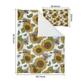 thumbnail image 5 of White Sunflower Duvet Cover and Pillowcase Set for Single Bedding, Bedroom Accessories for Kids Teens, 5 of 5