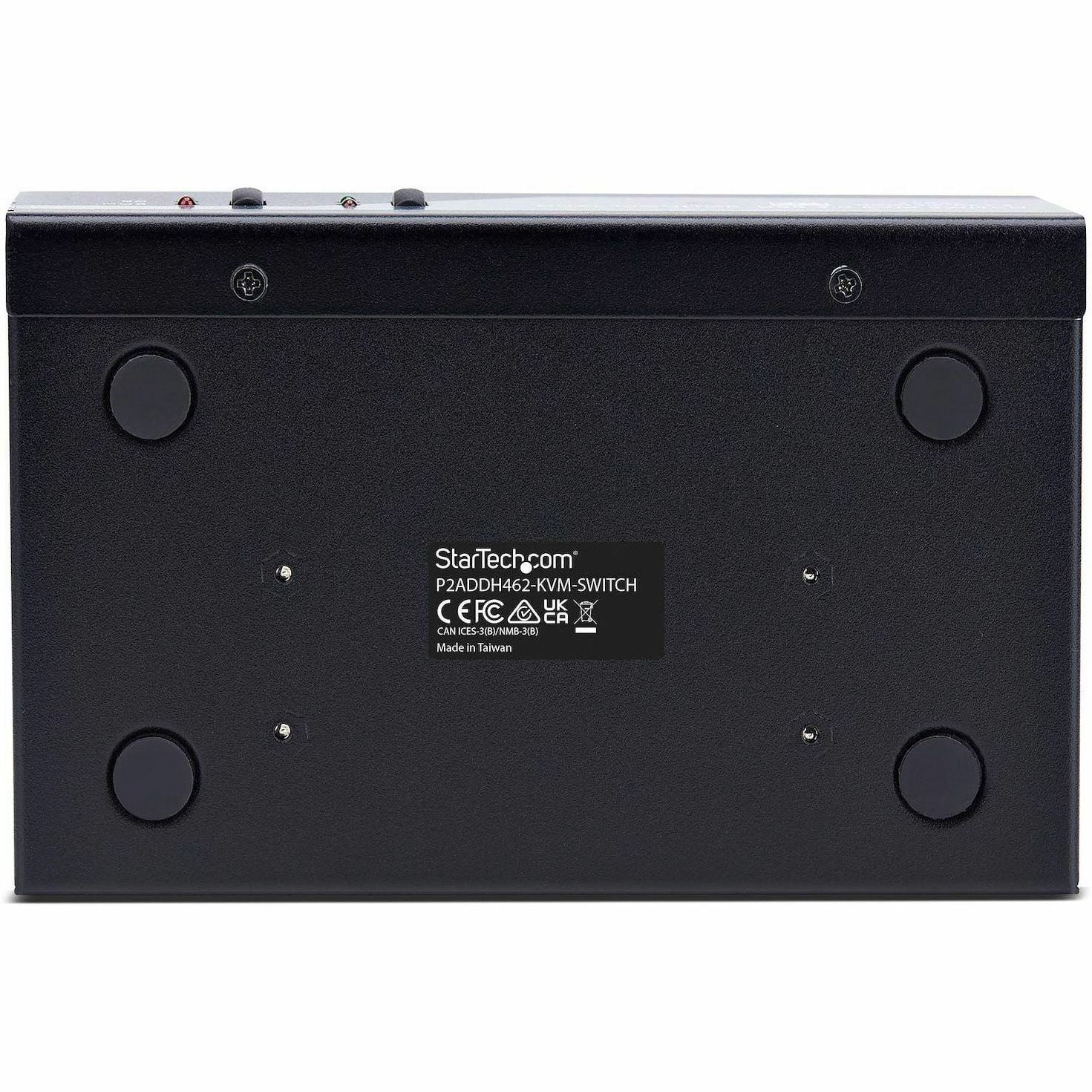 StarTech.com 2-Port Dual-Monitor DisplayPort and HDMI KVM Switch, 4K 60Hz, 2-Port USB 5Gbps Hub, 2x USB HID Ports, Hotkeys, TAA Compliant