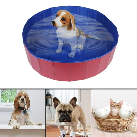 Pet Bathing Tub,Fosa Foldable Pet Dogs Cats Bathing Tub Portable Swimming Pool Home Indoor Outdoor, Portable Pet Bathing