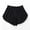 F365 Black, variant on Likimi Womens Shorts Bottoms Summer Solid Color Elastic Waist Soft Breathable Casual Shorts Grey Size M