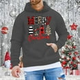 thumbnail image 2 of CONZONE Christmas Men's Hoodies Xmas Letter Hoodie for Men Graphic Long Sleeve Pullover Hooded Sweatshirt Soft Fall Winter Sweatshirts With Pocket, 2 of 4