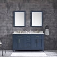 thumbnail image 2 of Ove Decors Tahoe 60 in W x 21 in D Midnight Blue Bathroom Vanity with Engineered Marble Countertop and Framed Wall Mirrors, 2 of 20