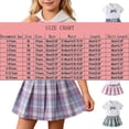 thumbnail image 2 of Girls Skirt Set Plaid School Uniforms 2 Piece Outfits Short Sleeve Bowtie Collared Shirts Pleated Skirts Blue, 1 Years, 2 of 7