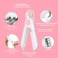 thumbnail image 2 of ZECATL LED Pet Nail Clippers Dog Nail Cutter with Nail File, Pet Nail Trimmer for Safe Professional Grooming, 2 of 7