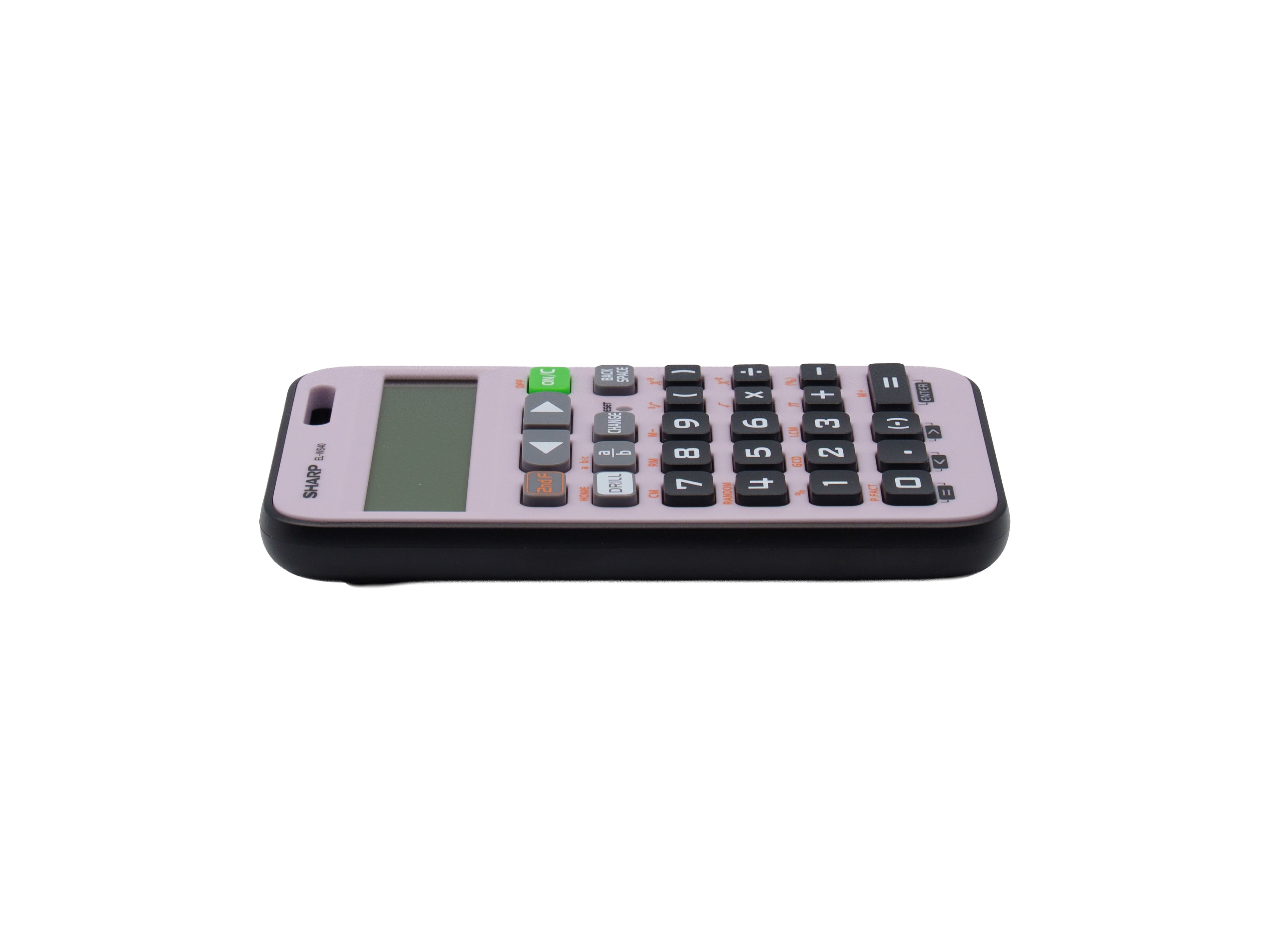 Sharp ELWS40VL WriteView Scientific Calculator for Grades 5–8, 10-Digit Display, Fractions & Drill Functions, Entry-Level School Calculator with Lanyard Hole (Violet), Twin Power Solar/Battery