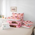 thumbnail image 6 of Castle Fairy Gingerbread Man 7 Pieces Bedding Comforter Set for Kids,Gingerbread Man Full Bedding Set Lightweight,Festival Xmas Fitted Sheet Flat Sheet,Ultra Soft Home Decor, 6 of 8