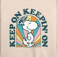 thumbnail image 3 of Peanuts - Keep On - Women's Lightweight French Terry Long Sleeve Shirt, 3 of 6