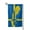Square, variant on Sweden Map Flag Garden Flag Vertical Double Sided Yard Outdoor Decoration 12.5 x 18 Inch Square