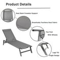 thumbnail image 7 of Chaise Lounge Chairs for Outside Outdoor Lounge Chairs Set of 2, All Weather Adjustable Lounge Chair with Cushion for Poolside Backyard Deck Porch Garden, Flower, 7 of 7