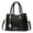 Black, variant on Womens Purses and Handbags Fashion Leather Top Handle Satchel Shoulder Messenger Tote Bag Grey