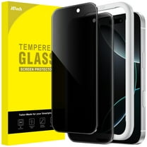 JETech Privacy Screen Protector for iPhone 17 Pro 6.3-Inch, Anti-Spy Tempered Glass Film with Easy Installation Tool, 2-Pack