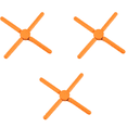 thumbnail image 1 of Salvamanteles de silicona plegables, antideslizantes, diseño compacto en forma de cruz, agarradera de silicona expandible, 1 of 5