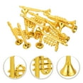 thumbnail image 1 of BESTYASH 10Pcs Christmas Tree Hanging Ornaments Golden Trumpet Musical Decoration for Home, 1 of 6