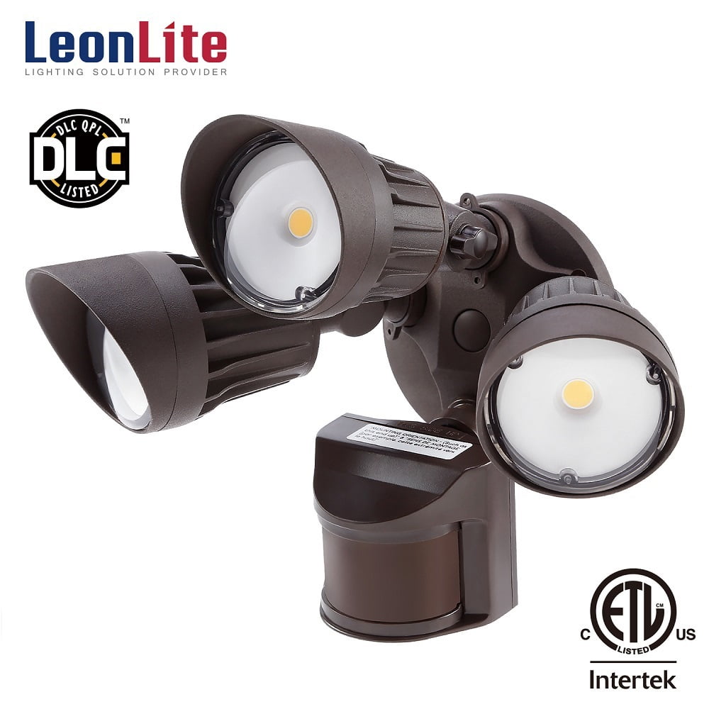 30W Outdoor Security Lights, 3Head LED Motion Security Lights for Yard