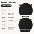 thumbnail image 2 of Food Grade TPU Double Sided Cutting Board, Scratch Resistant Non Slip Chopping Mat, Hanging Drip Dishwasher Safe Kitchen Prep Board for Meat, Vegetables, Fruits, 4 Soft Pastel Color Selections, 2 of 6