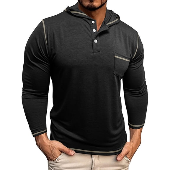 Awdenio Men's Fashion Hoodies & Sweatshirts Long Sleeve Cotton Fashion Casual Classic Collared Shirts