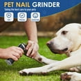 thumbnail image 6 of Dog Nail Grinder, Pet Nail Trimmer for Dog Cat w/Lights, Low Vibration, LCD Display, Quiet 3 Speeds Electric Pet Nail Polisher, Clipper Grooming Tool for All Breed, 6 of 9