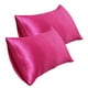 thumbnail image 1 of Funda de almohada de satén de 20 * 35 pulgadas, funda de almohada de seda de imitación (2 piezas) Wmkox8yii HFSH4600, 1 of 1